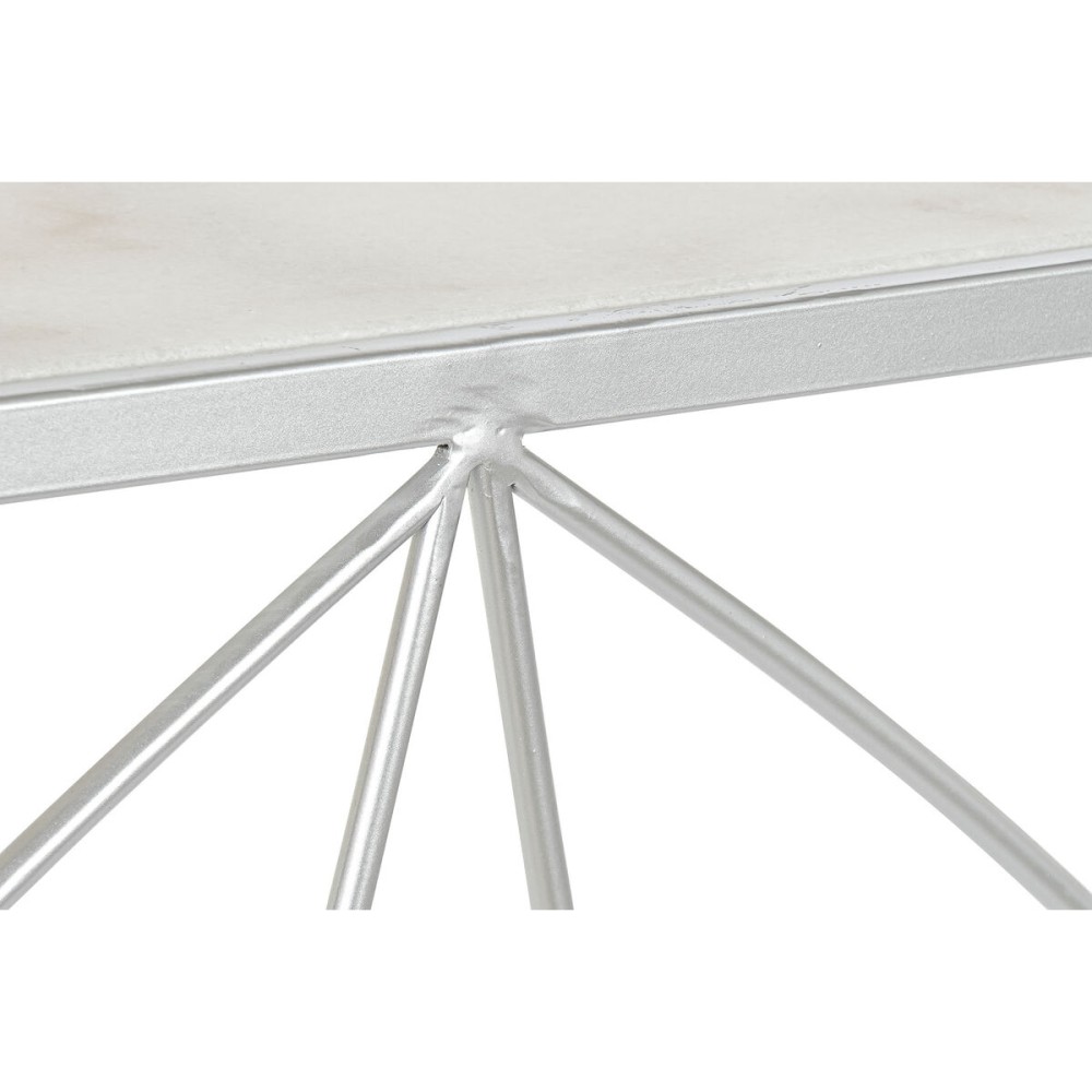 Meuble d'Entrée DKD Home Decor Blanc Argenté 100 x 33 x 78 cm
