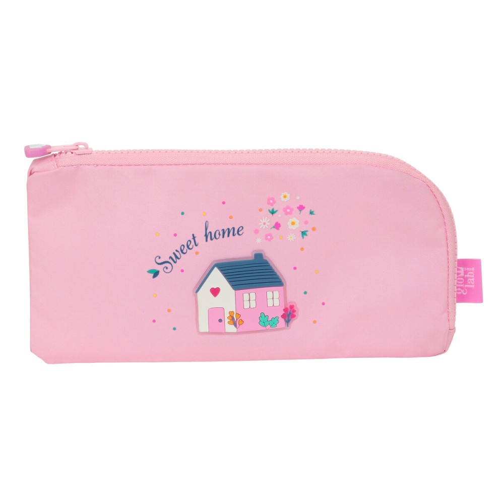 School Case Glow Lab Sweet home Pink 23 x 11 x 1 cm