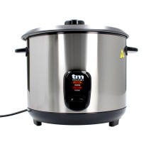 cuiseur à riz TM Electron Acier verre Acier inoxydable 900 W 2,2 L