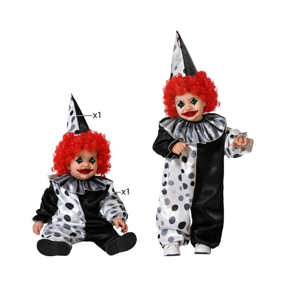 Déguisement pour Adultes Gris Clown Halloween