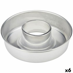 Baking Mould VR Aluminium Silver Ø 28 cm (6 Units)