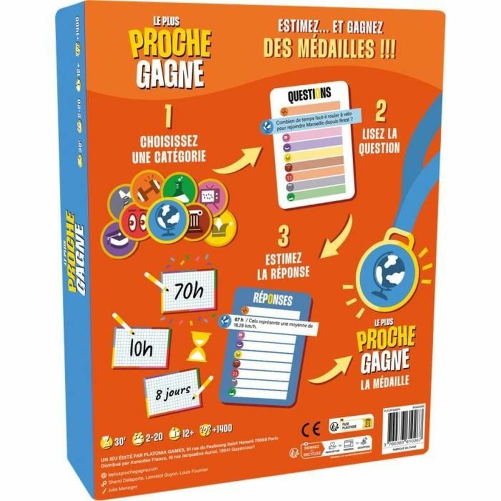Board game Asmodee The Closest Wins: The Ultimate Quiz Game