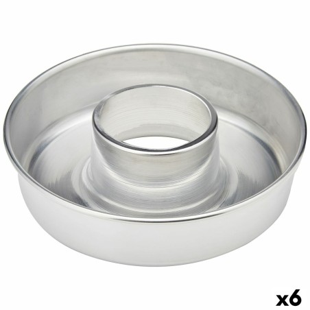 Baking Mould VR Aluminium Silver Ø 25 cm (6 Units)