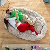 Human Dog Bed XXL InnovaGoods Beige