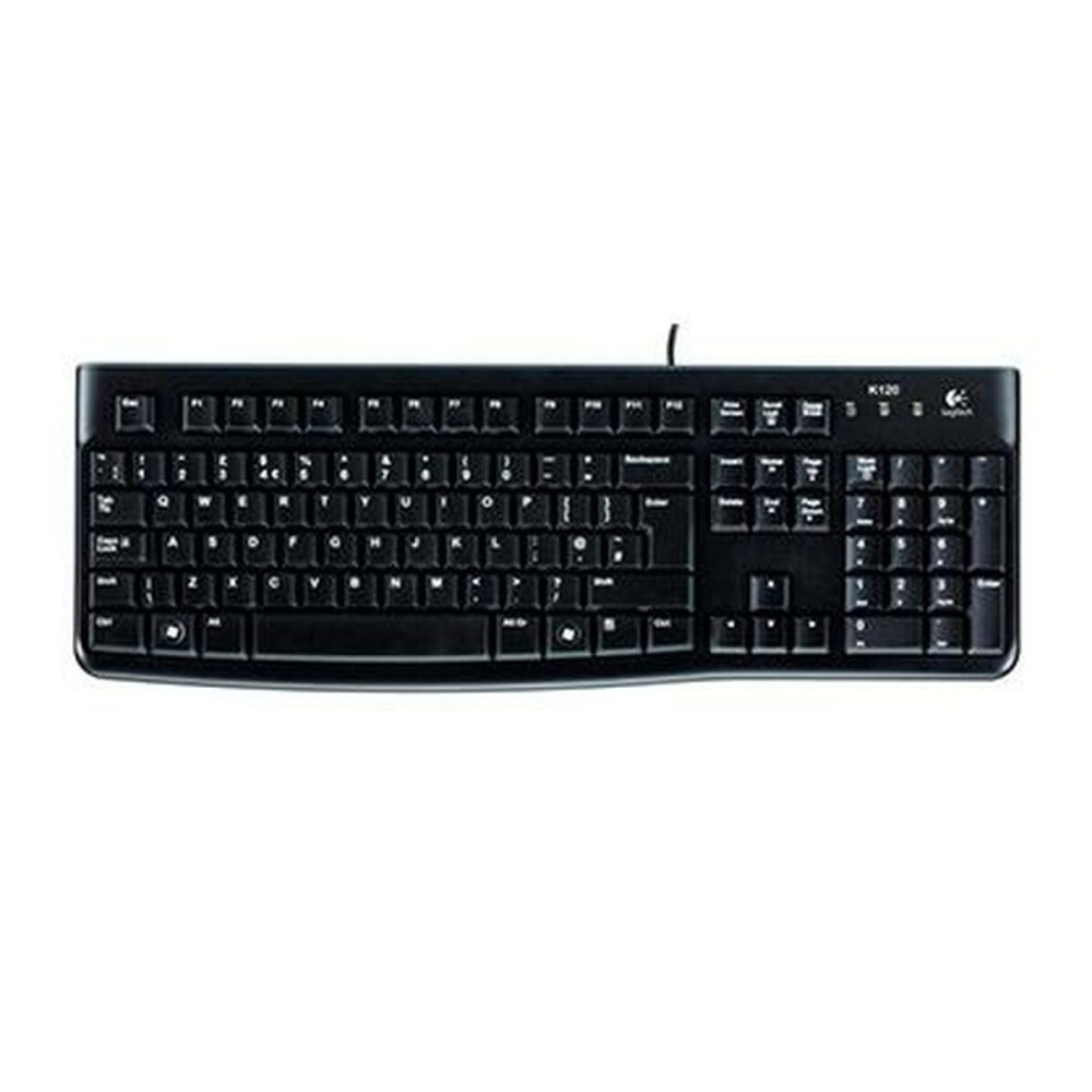 Clavier Logitech K120 Noir Espagnol Qwerty (10 Unités)
