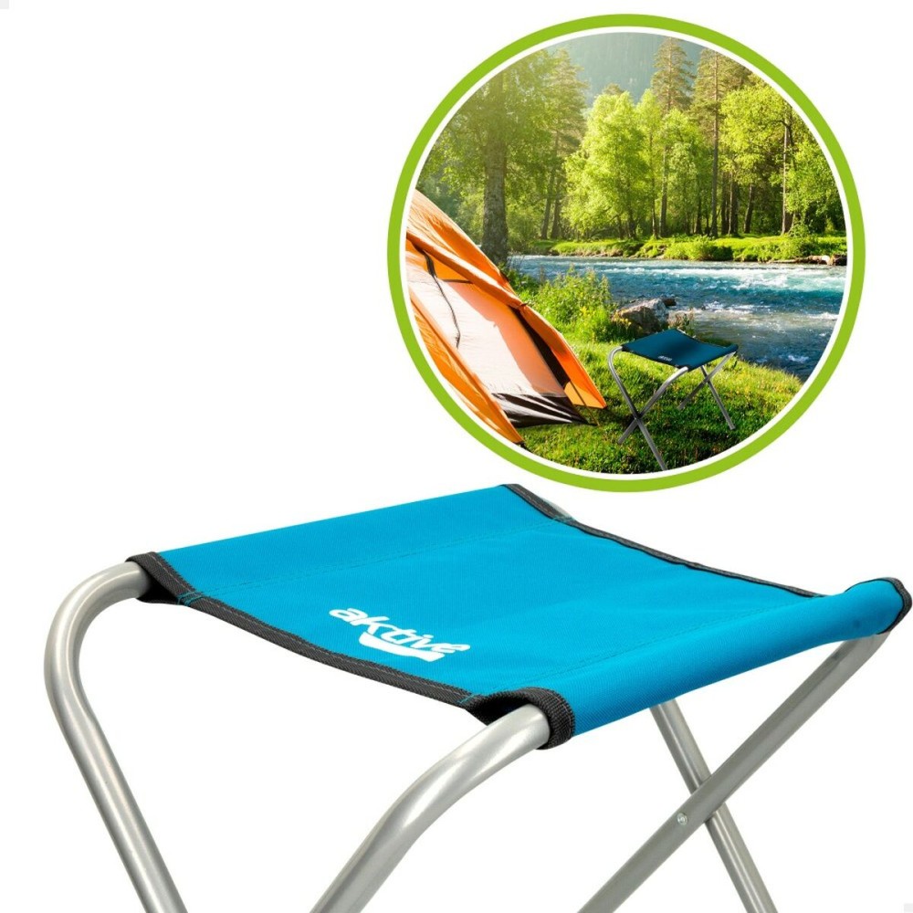 Klapphocker Aktive Blau Camping 30 x 37 x 40 cm (4 Stück)