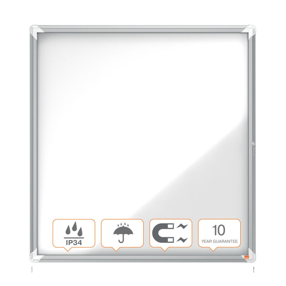 Bulletin board Esselte White Aluminium Crystal 100 x 97,2 x 4,5 cm