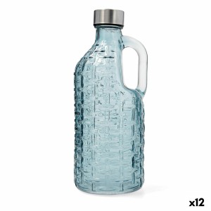 Wasserflasche Quid Calypso Blau Glas 1 L (12 Stück)