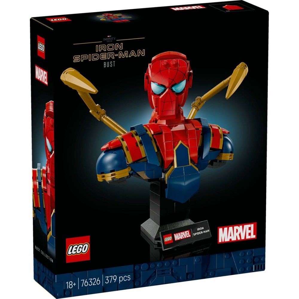 Konstruktionsspiel Lego 76326 Iron Spider-Man Bust 379 Stücke