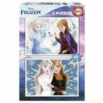 Set mit 2 Puzzeln Frozen 20 Stücke