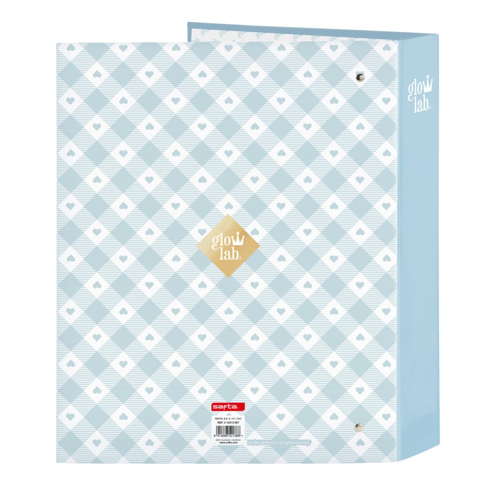 Ring binder Glow Lab Cisnes Blue A4 27 x 33 x 6 cm