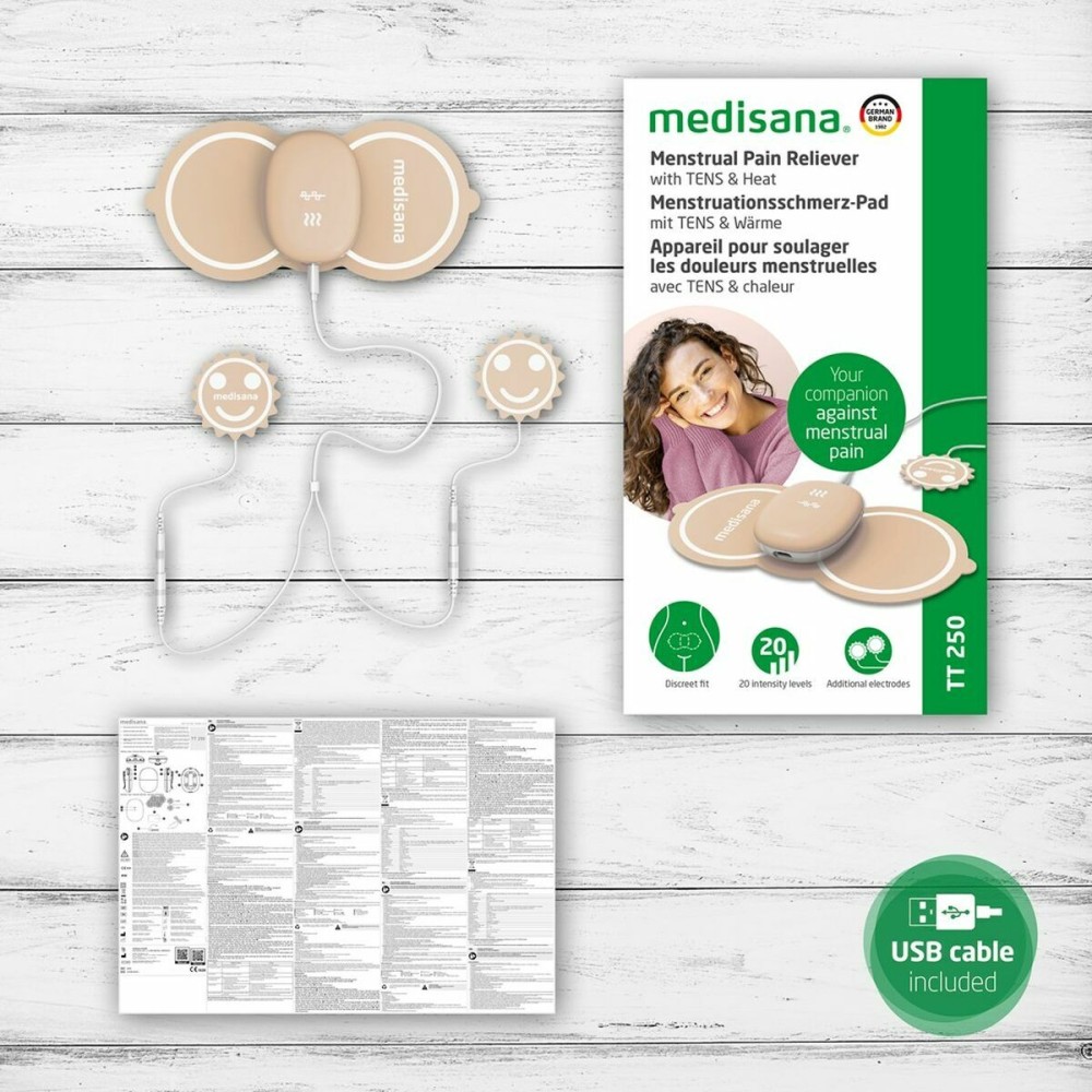 Masseur pour Soulagement de Douleurs Menstruelles Rechargeable Medisana TT 250 Beige