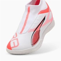 Chaussures de Futsal pour Enfants Puma Ultra 5 Match+ Ll It Blanc