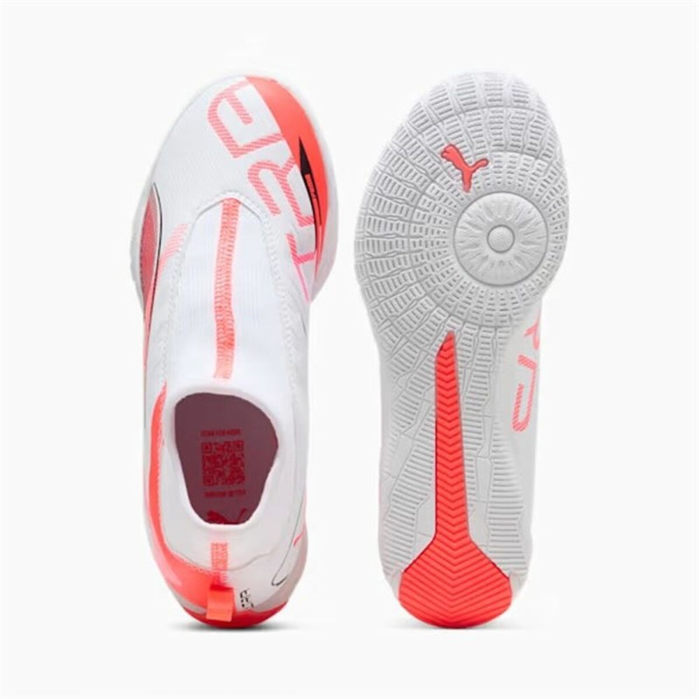Chaussures de Futsal pour Enfants Puma Ultra 5 Match+ Ll It Blanc
