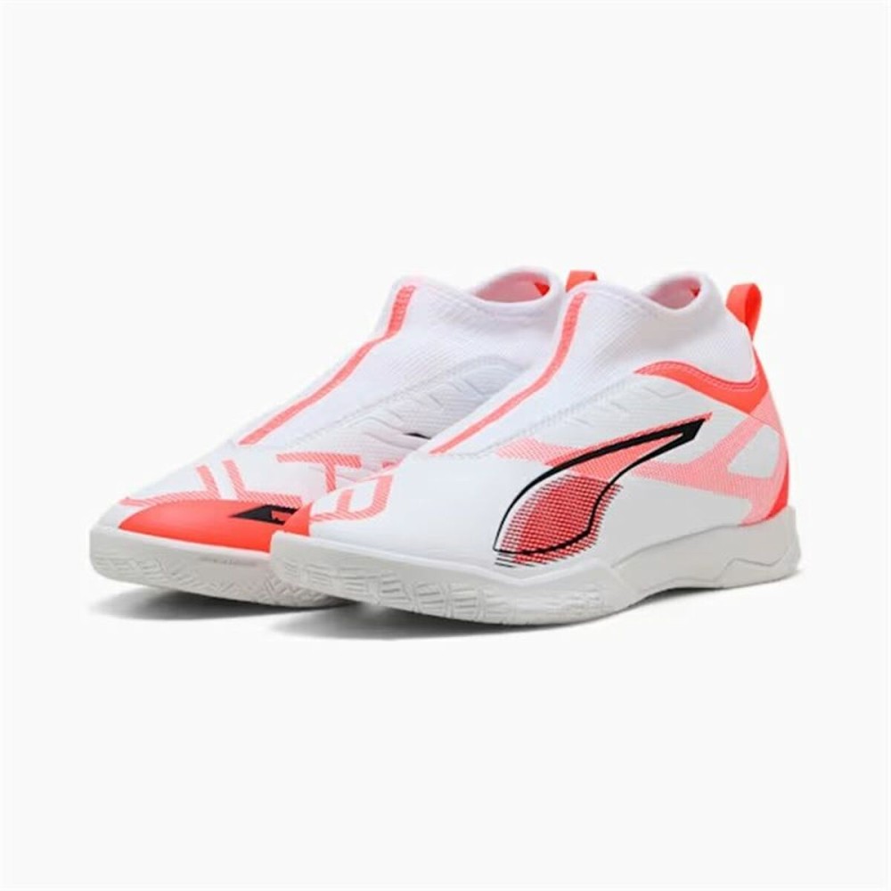 Chaussures de Futsal pour Enfants Puma Ultra 5 Match+ Ll It Blanc