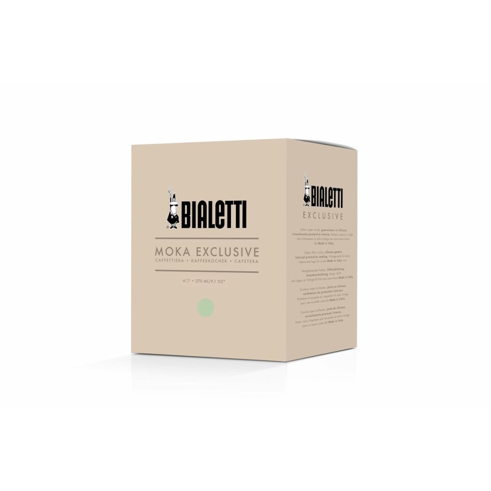 Italienische Kaffeemaschine Bialetti MOKA EXCLUSIVE grün Aluminium 6 Tassen (6 Stück)