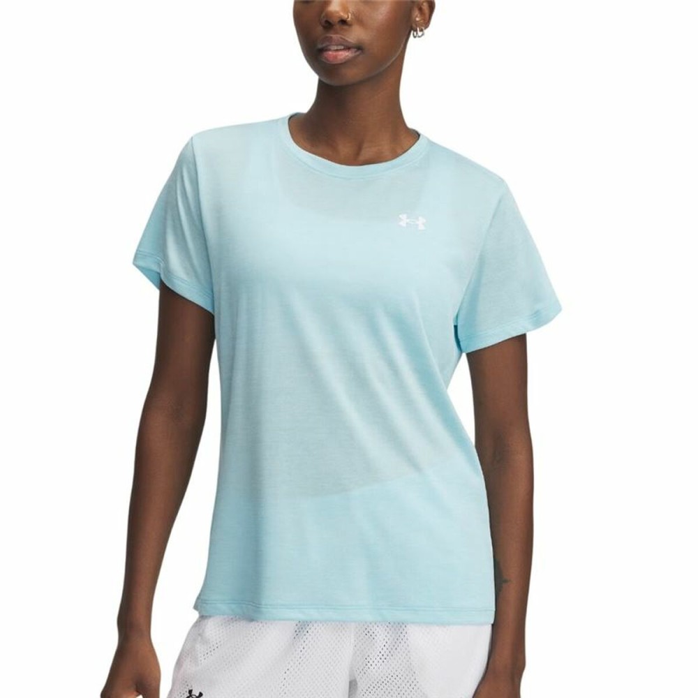Damen Kurzarm-T-Shirt Under Armour Tech Himmelsblau