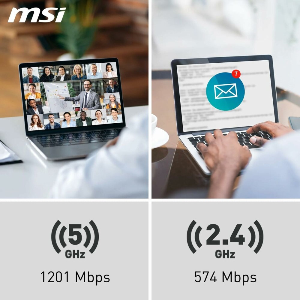USB-WLAN-Adapter MSI 302-8ZE30XE-000 Schwarz