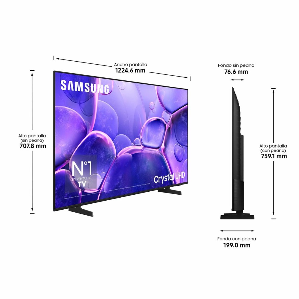 TV intelligente Samsung TU55U8005FUX 55 55" 4K Ultra HD LED HDR QLED