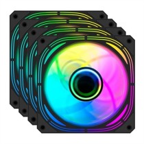 Ventillateur de cabine CoolBox KIT 4 Vent.12cm ARGB Infinity Pro Ø 12 cm