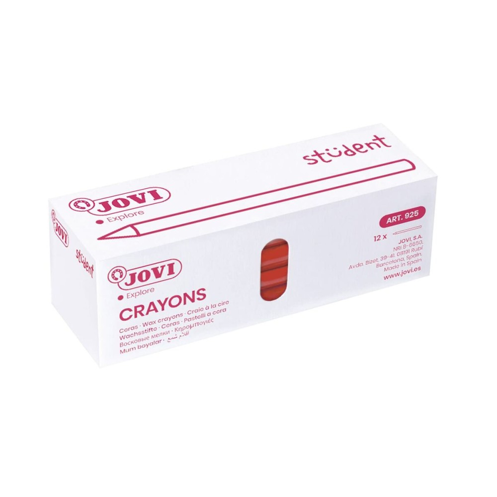 Coloured crayons Jovi Plasticolor Pink 25 Pieces