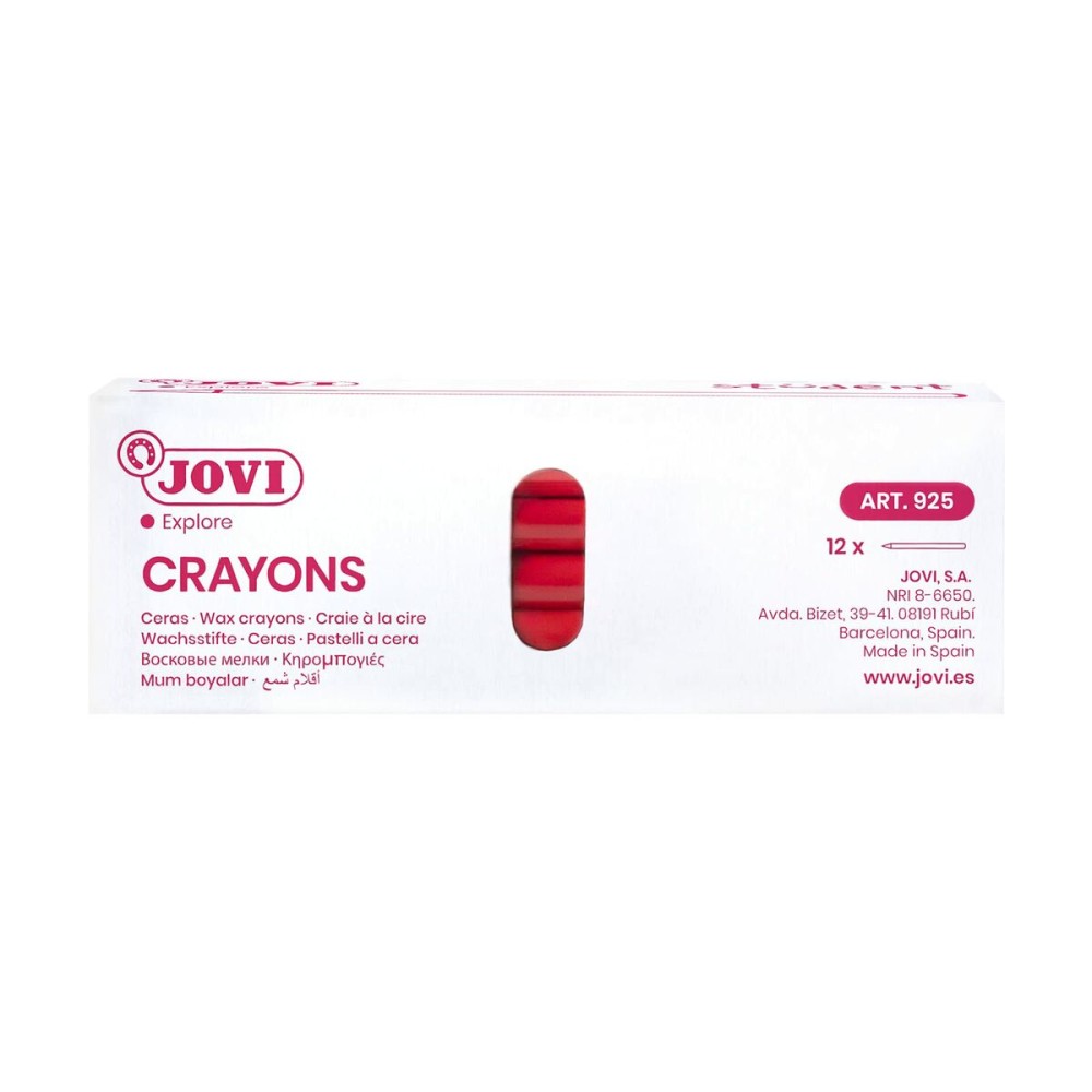 Coloured crayons Jovi Plasticolor Pink 25 Pieces