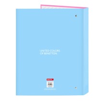 Ringbuch Benetton Spring Rosa Himmelsblau A4 26.5 x 33 x 4 cm