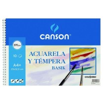 Bloc à dessin Canson Basik 10 Volets 370 g/m² Gouache Aquarelles (10 Unités)