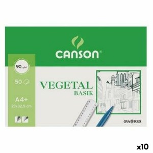 Papier végétal Canson A4+ 50 Volets (10 Unités)