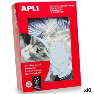 Étiquettes de suspension Apli Blanc 36 x 53 mm 500 Pièces (10 Unités)