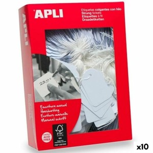 Hängeetiketten Apli Weiß 45 x 65 mm 400 Stücke (10 Stück)