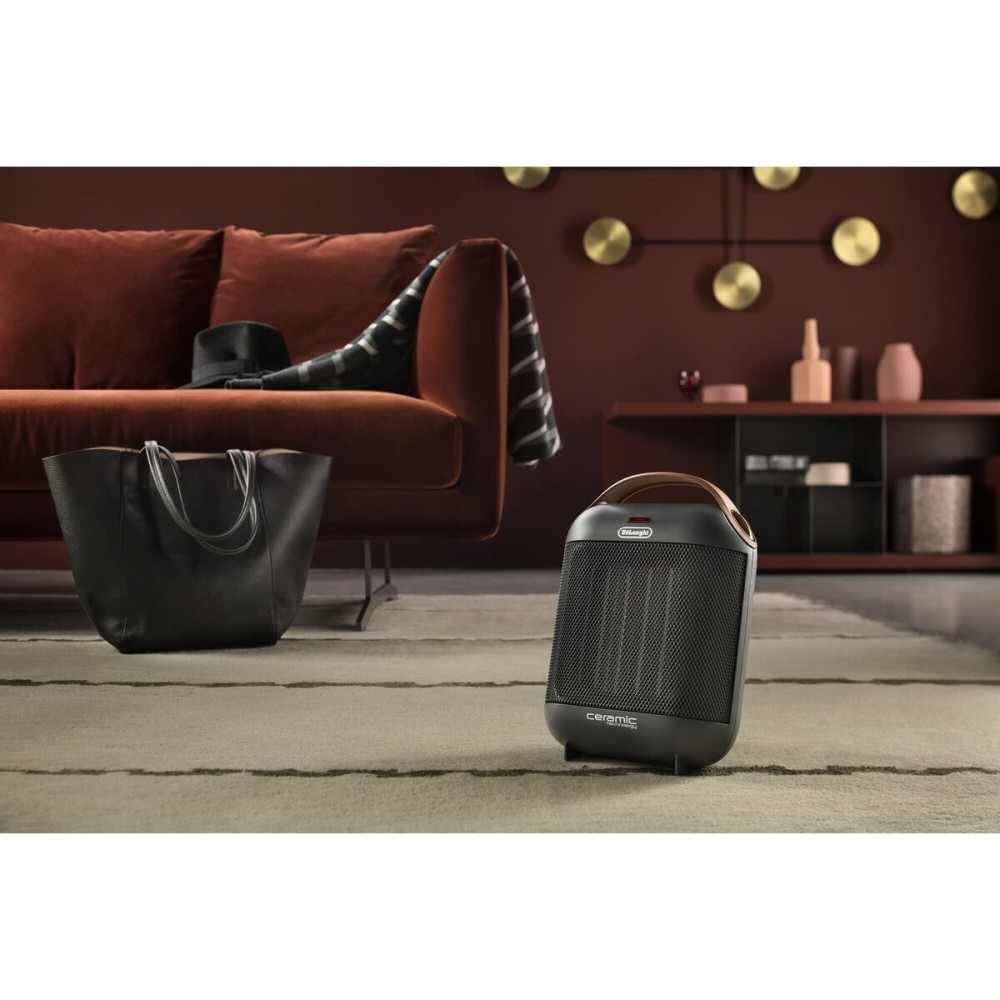 Tragbare Keramikheizung DeLonghi HFX30C18IW Schwarz Grau Anthrazit 1800 W
