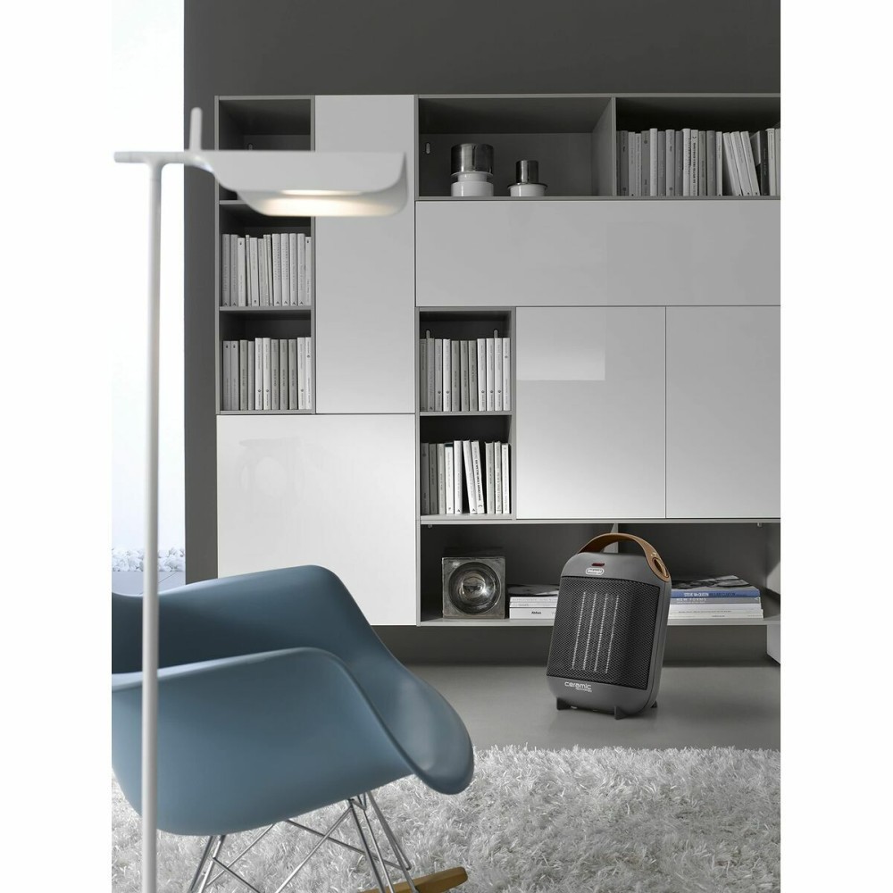 Tragbare Keramikheizung DeLonghi HFX30C18IW Schwarz Grau Anthrazit 1800 W
