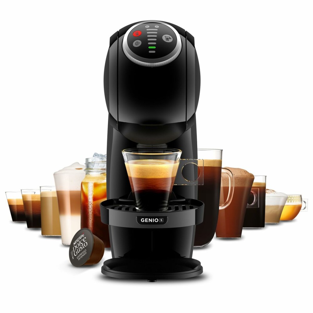 Kapsel-Kaffeemaschine DeLonghi Genio S Plus Schwarz