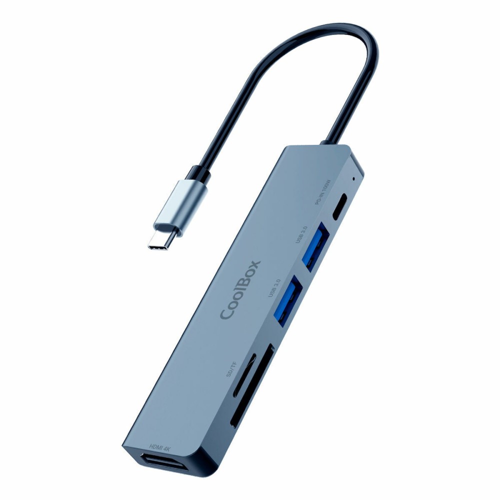 USB Hub CoolBox COO-DOCK-C-61 100 W