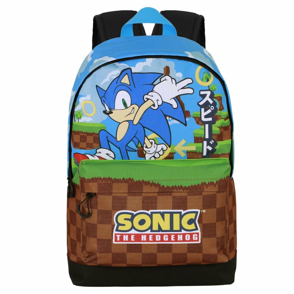 Schulrucksack Sonic Greenhill Bunt 31 x 18 x 44 cm