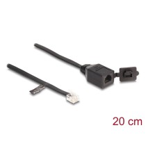 USB-Kabel DELOCK 88009 Schwarz 20 cm (1 Stück)
