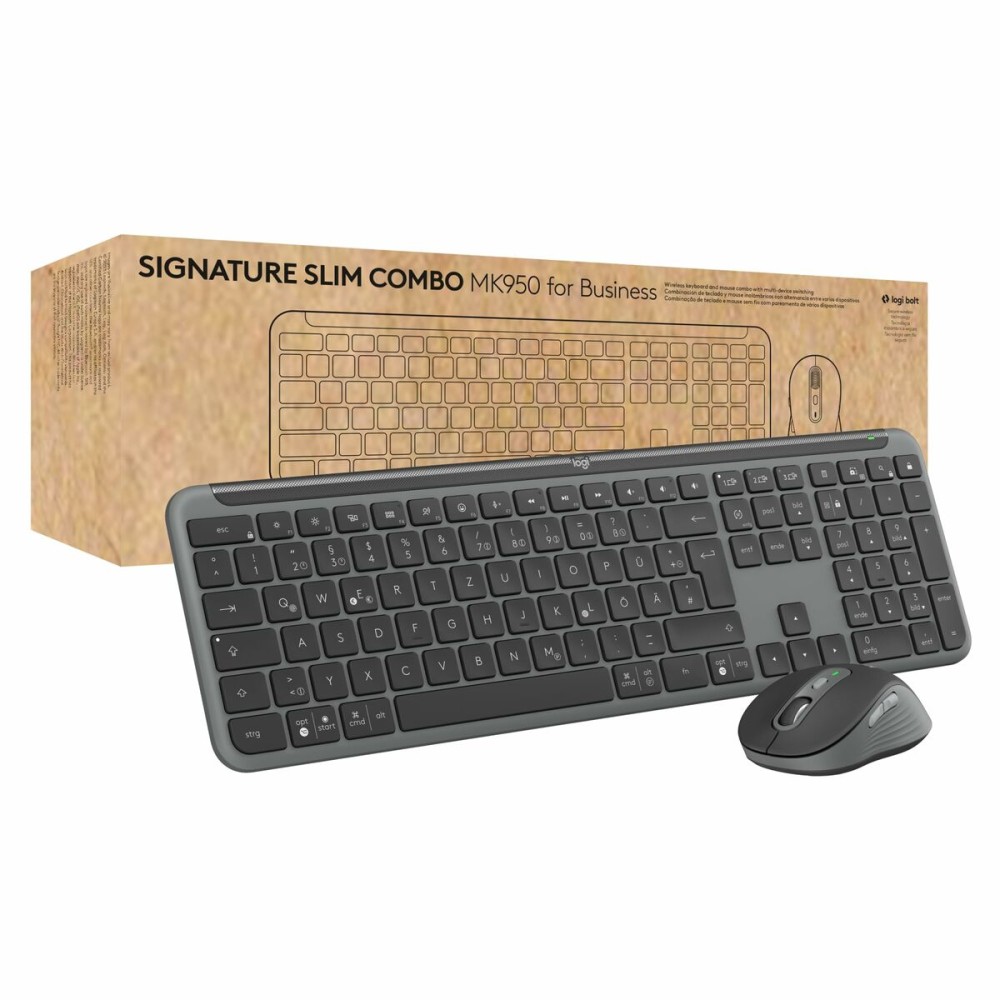 clavier et souris Logitech 920-012504 Graphite Allemand QWERTZ
