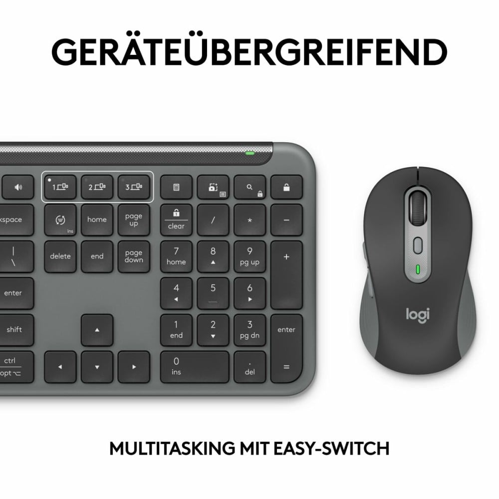 clavier et souris Logitech 920-012504 Graphite Allemand QWERTZ
