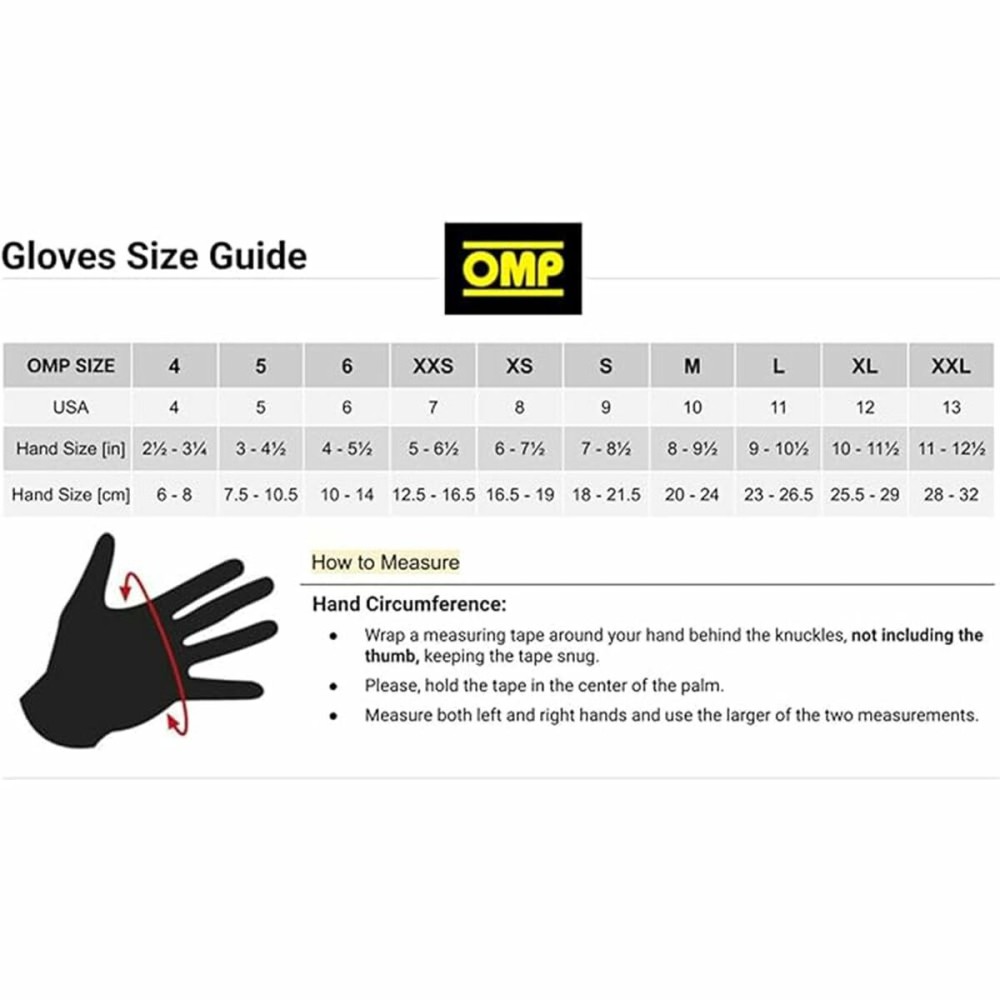 Gloves OMP XS Black