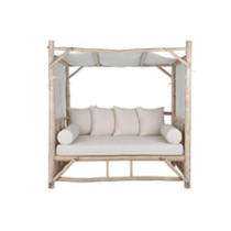 Chaise longue Home ESPRIT Blanc Naturel
