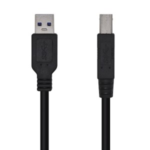 Câble USB Aisens A105-0444 Noir 2 m (1 Unité)