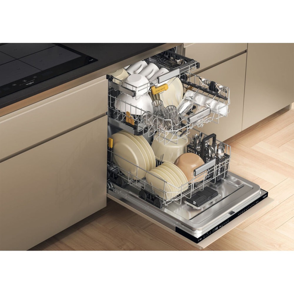 Dishwasher Whirlpool Corporation W8IHP42LSC Black 60 cm
