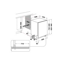 Geschirrspüler Whirlpool Corporation W8IHP42LSC Schwarz 60 cm