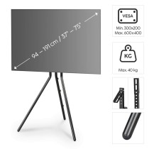 TV Mount Hama 00220870 75" 37" 40 kg
