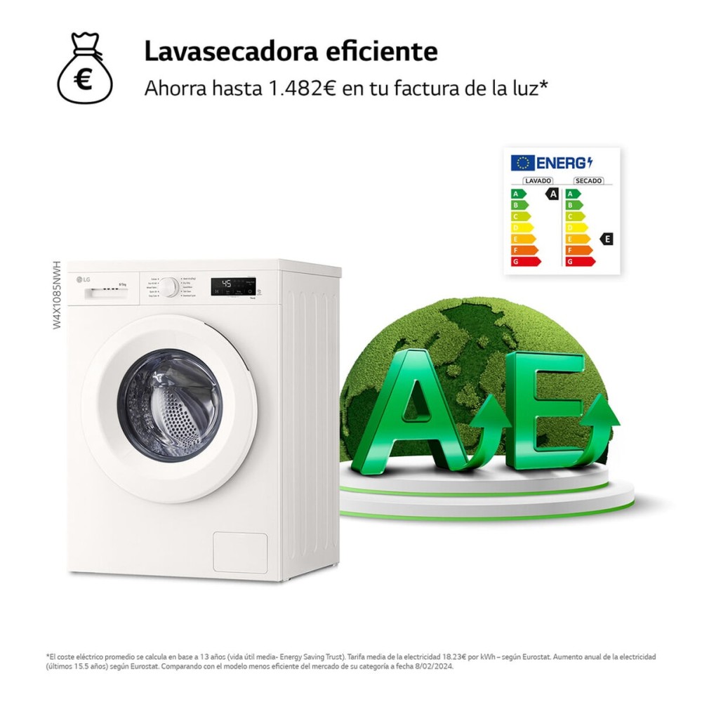 Laveuse - Sécheuse LG W4X1085NWH