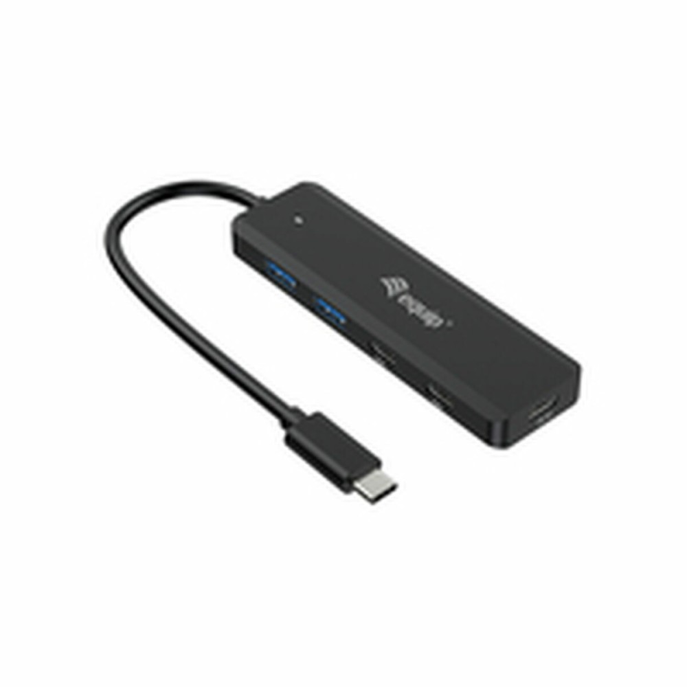 Hub USB Equip 128964 Noir