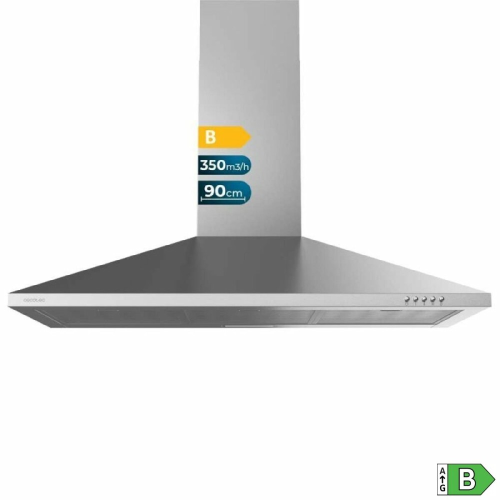 Konventioneller Rauchfang Cecotec Bolero Flux PM 903500 Inox B Stahl 90 x 46,5 cm