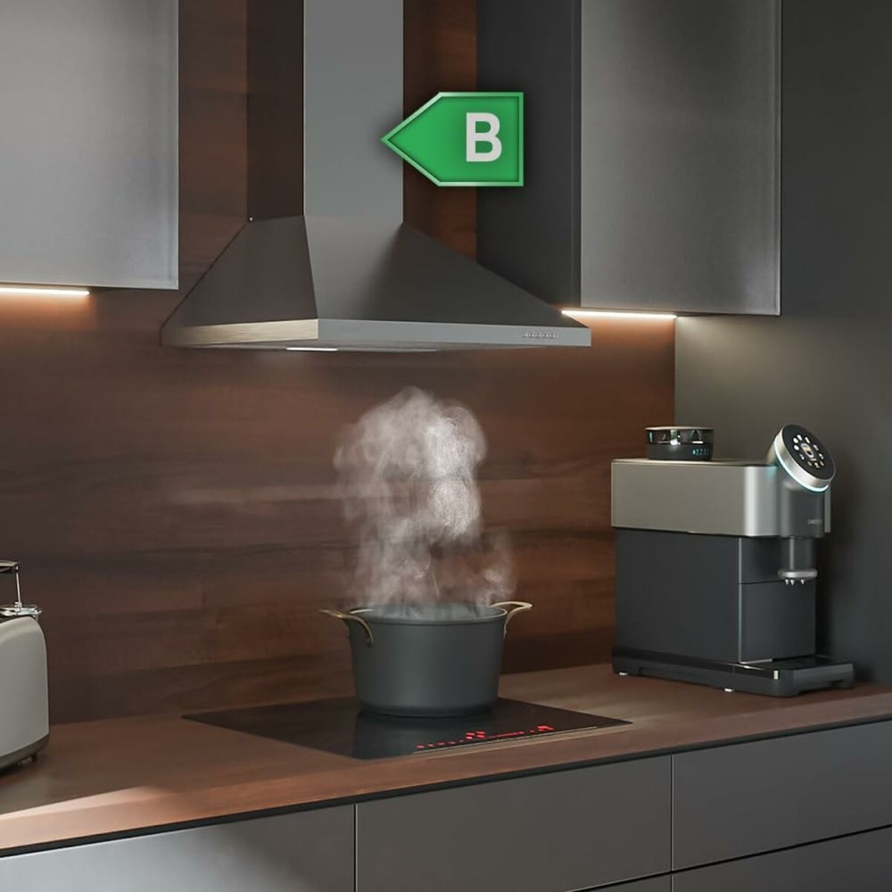 Konventioneller Rauchfang Cecotec Bolero Flux PM 903500 Inox B Stahl 90 x 46,5 cm