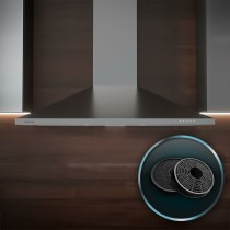 Konventioneller Rauchfang Cecotec Bolero Flux PM 903500 Inox B Stahl 90 x 46,5 cm